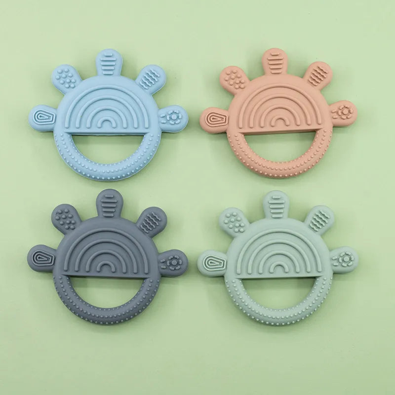 BrightBites™ Colorful Baby Teething Toy Set – Soft Sensory Silicone Teethers for Infants