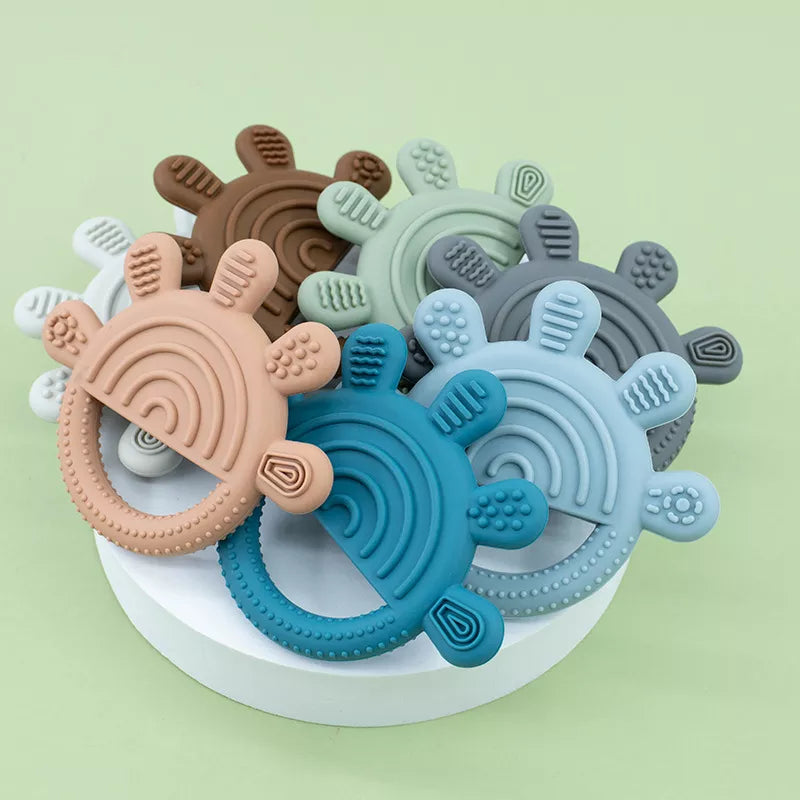 BrightBites™ Colorful Baby Teething Toy Set – Soft Sensory Silicone Teethers for Infants