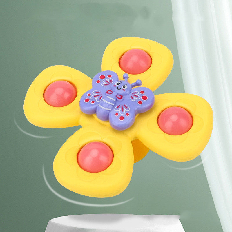 SplashSpin™ Baby Bath Spinner Toy – Suction Cup Sensory Water Play Toy